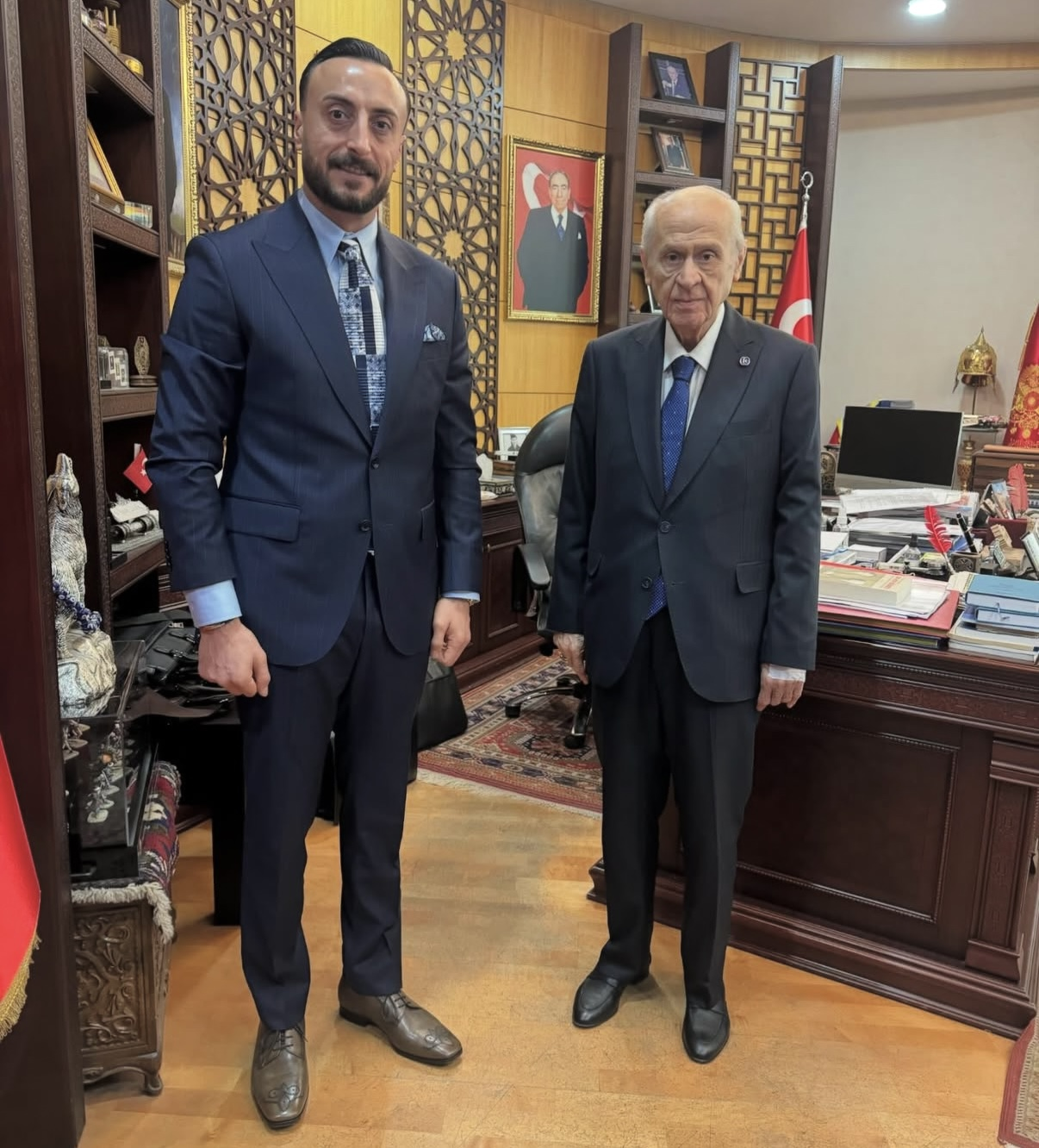 Burak Tatar ve MHP Genel Başkanı Devlet Bahçeli
